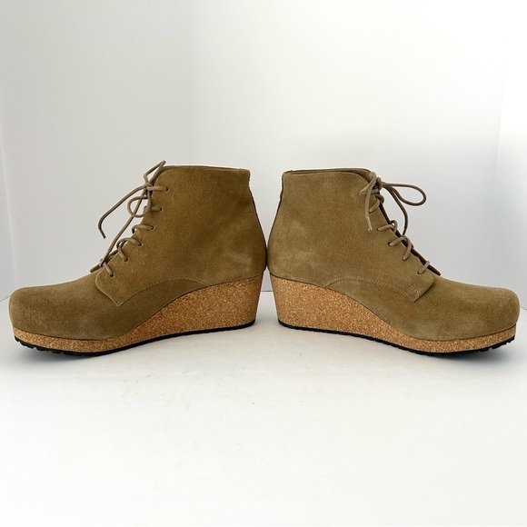 Birkenstock Papillio Edith Boot Cabincore Platform NEW Tan Suede Size EU37 US 6 - Picture 7 of 15